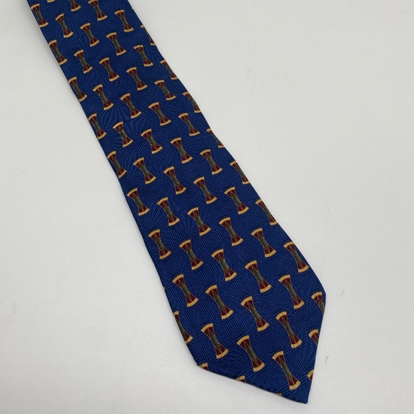 Bill Blass Black Label Blue Silk Imported Neck Tie - Picture 9 of 9